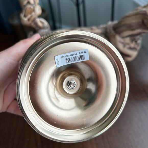 Bath & Body Works Silver Glitter Butterfly 3-Wick Candle Holder Metal Sleeve - Picture 5 of 5